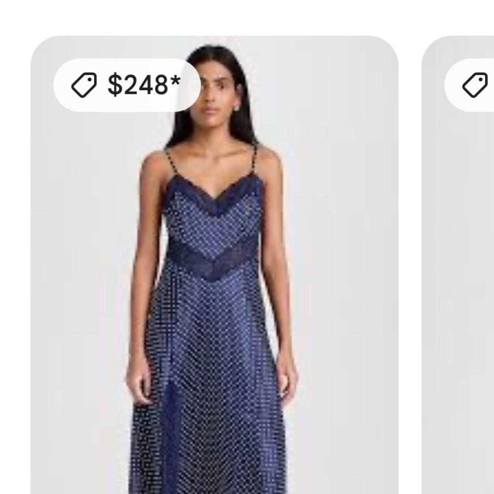 Hill House Ida Dress - Navy Polka Dot